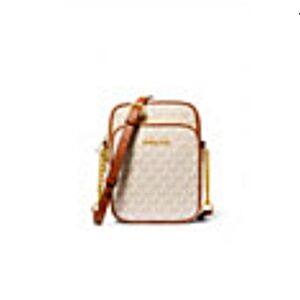 Michael Kors Cream and Tan Crossbody Bag